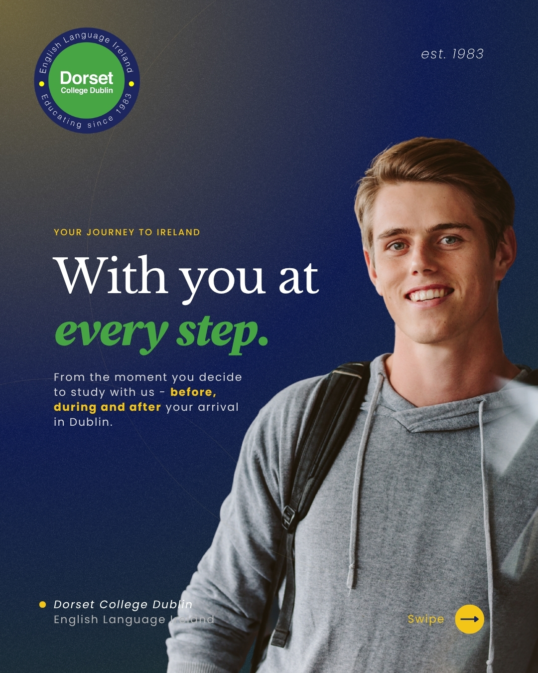 ✨ Your journey to Ireland starts with a conversation.

At Dorset College Dublin, we are with you every step of the way - before, during, and after your arrival in Dublin.

Whether you have questions about studying, accommodation, life in Ireland, or simply want guidance before making your decision, our team is here to help.

📩 WhatsApp us at +353 87 242 3698.

No pressure, no complicated process - just real support from people who genuinely care about your experience.

Your future in Ireland begins with a simple message. 💬

#DorsetCollegeDublin #StudyInIreland #EnglishInIreland #InternationalStudents #StudentSupport #LifeInDublin #StudyAbroad #LearnEnglish #IrelandEducation #DublinLife