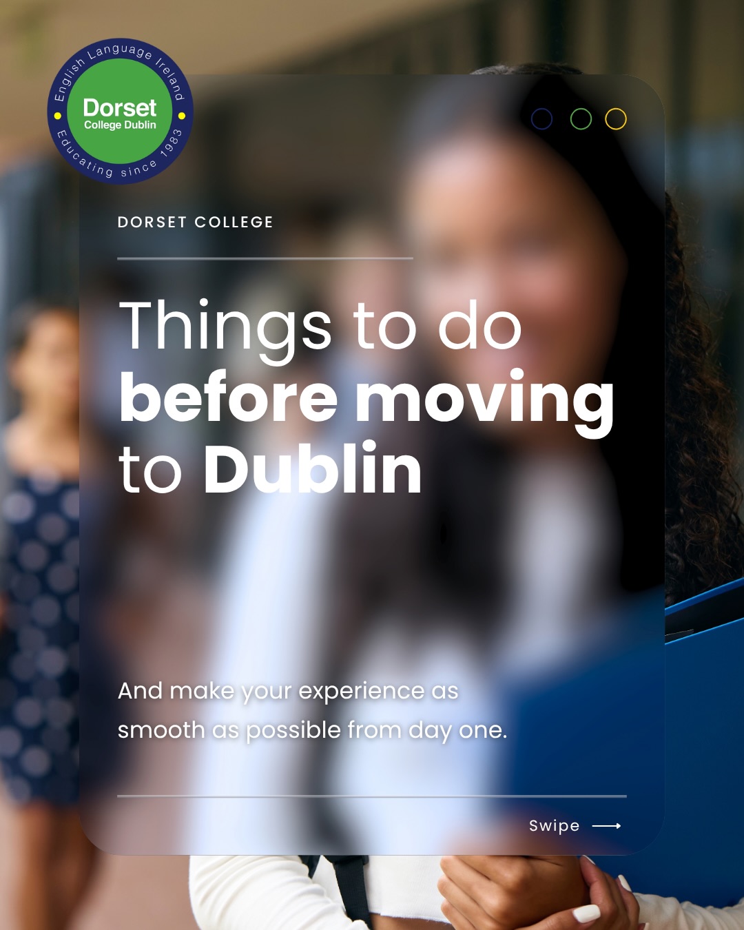 Moving to Dublin? Here are 4 things to do before you arrive. Save this post and check them off one by one! ✈️

The more prepared you are, the smoother your experience will be. And remember: choosing the right school makes all the difference.

Which tip was most useful for you? Tell us in the comments! 👇

#StudyInDublin #DublinLife #InternationalStudents #DorsetCollege #LearnEnglish StudyAbroad DublinIreland EnglishInDublin MovingAbroad StudentLife EnglishCourse NewAdventure